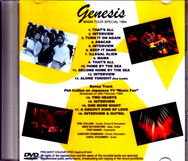 Genesis/Japan TV Broadcast 1984・1989 - Image 2