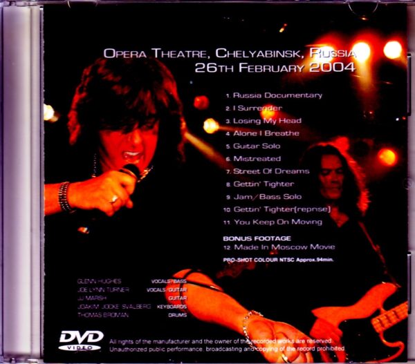 Joe Lynn Turner,Glenn Hughes/Russia 2004 - Image 2