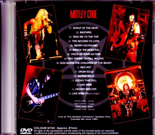 Motley Crue/Canada 1984 - Image 2