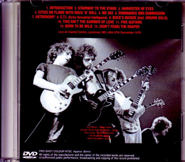 B.O.C. Blue Oyster Cult/MD,USA 1976 - Image 2