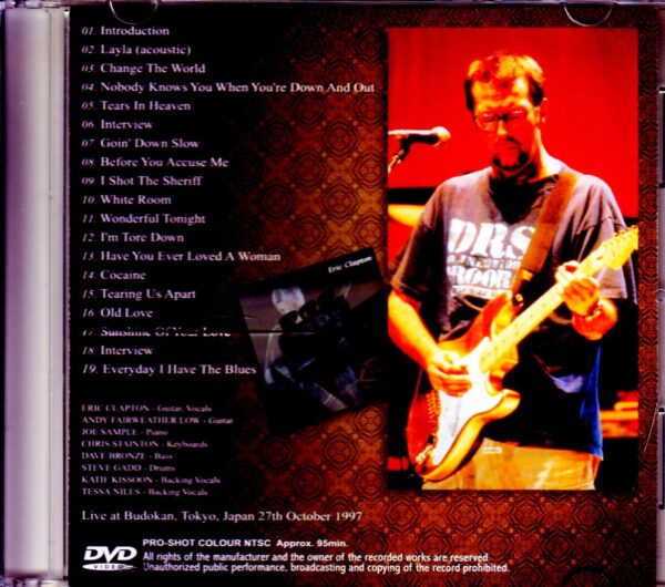 Eric Clapton/Tokyo,Japan 1997 Japan Broadcast Ver. - Image 2