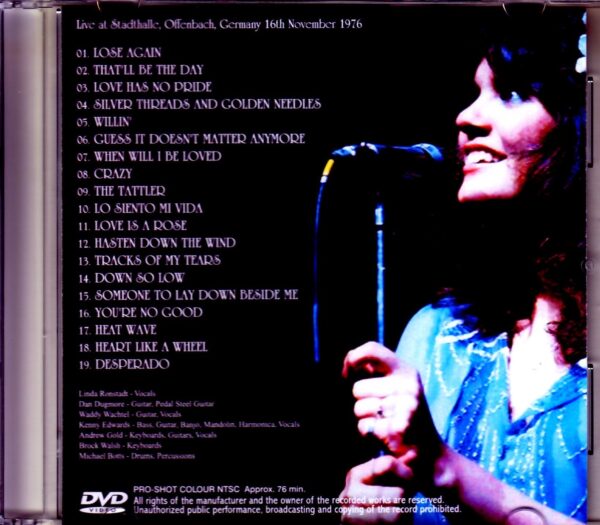 Linda Ronstadt/Germany 1976 Upgrade - Image 2