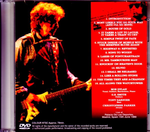 Bob Dylan/Spain 1989 - Image 2