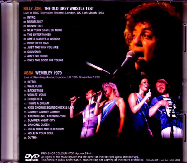 Billy Joel,Abba/London,UK 1978 & 1979 - Image 2