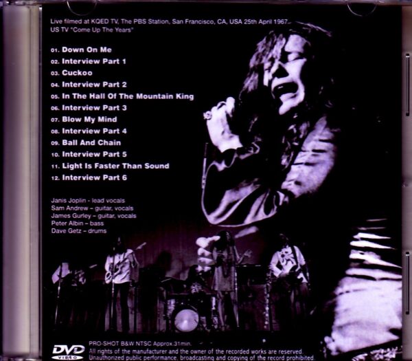 Janis Joplin Big Brother & the Holding Company/CA,USA 1967 Japanese Broadcast - Image 2