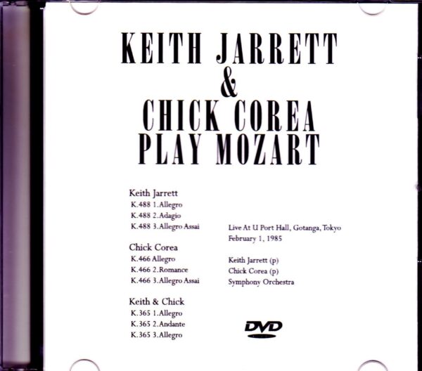 Keith Jarrett,Chick Corea/Tokyo,Japan 1985 - Image 2
