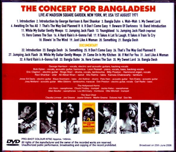 George Harrison & Friends/NY,USA 1971 & more Japanese Broadcast - Image 2