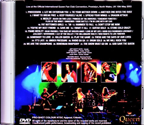 Jss,Jeff Scott Soto/Queen Convention UK 2003 - Image 2