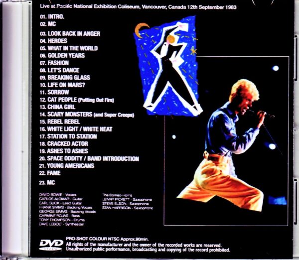 David Bowie/Canada 1983 Japanese Broadcast Ver. - Image 2