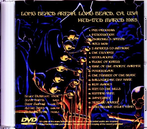 Iron Maiden/CA,USA 1985 Japanese Broadcast - Image 2