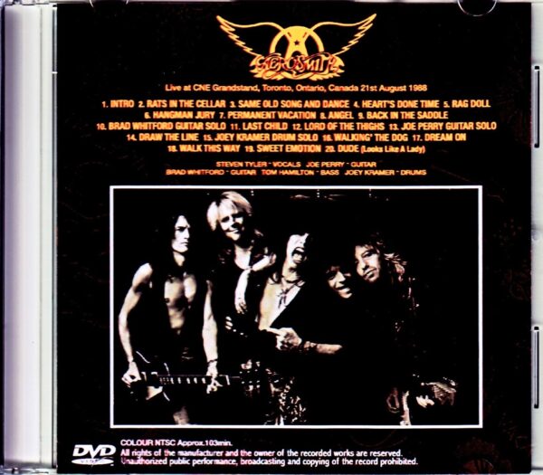 Aerosmith/Canada 1988 - Image 2
