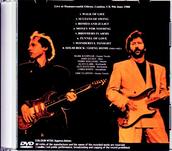 Eric Clapton,Dire Straits/London,UK 1988 - Image 2