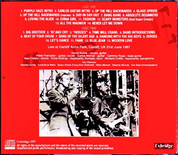 David Bowie/UK 6.21.1987 - Image 2