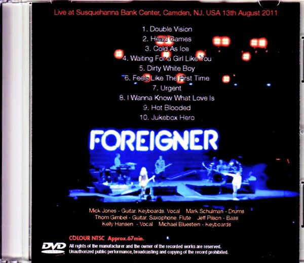 Foreigner/NJ, USA 2011 - Image 2