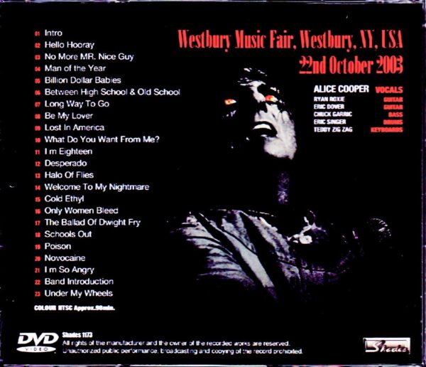 Alice Cooper/NY,USA 2003 - Image 2