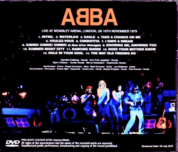 Abba/London,UK 11.10.1979 Japanese Broadcast Edition - Image 2