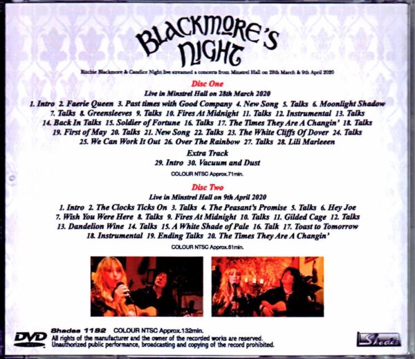 Blackmore's Night/NY,USA 2020 2Days - Image 2