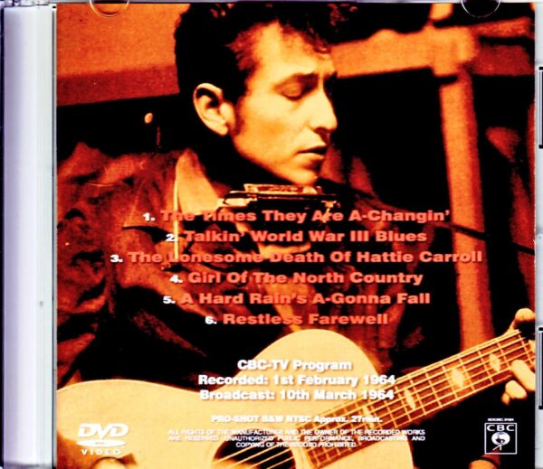 Bob Dylan/CBC-TV Program 1964 - Image 2