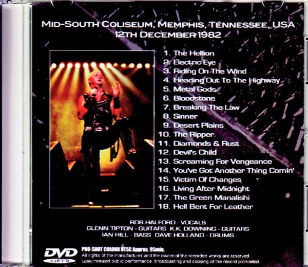 Judas Priest/TN,USA 1982 Audio : Vocal & Drum Only Version - Image 2