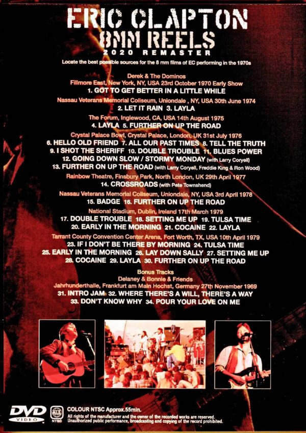 Eric Clapton/8mm Films of EC Performing in the 1970's - Image 2