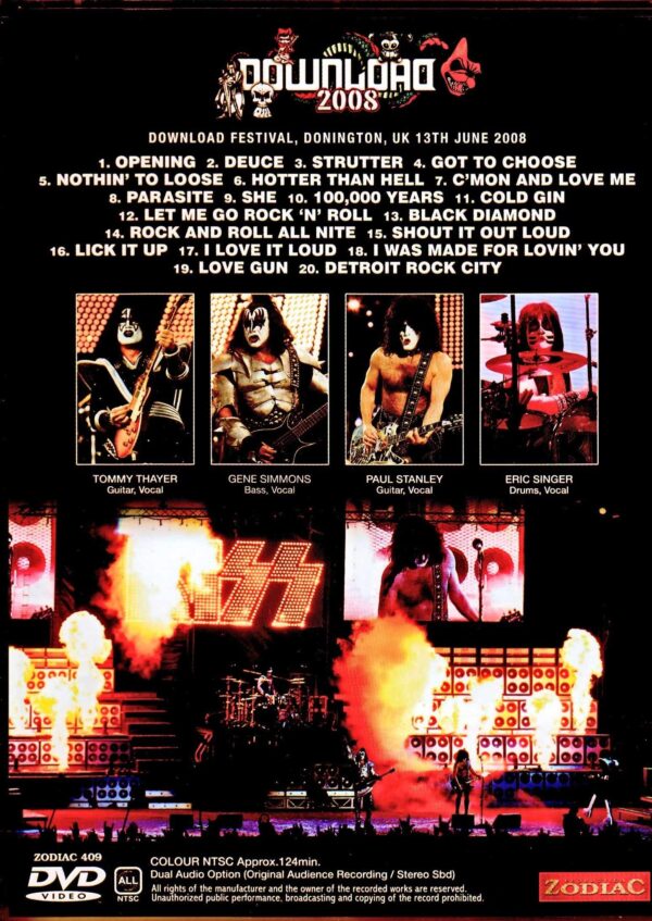 Kiss/UK 2008 Dual Audio Option - Image 2