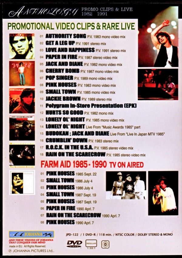 John Cougar Mellencamp/Promo Video + Live Collection 1982-1991 - Image 2