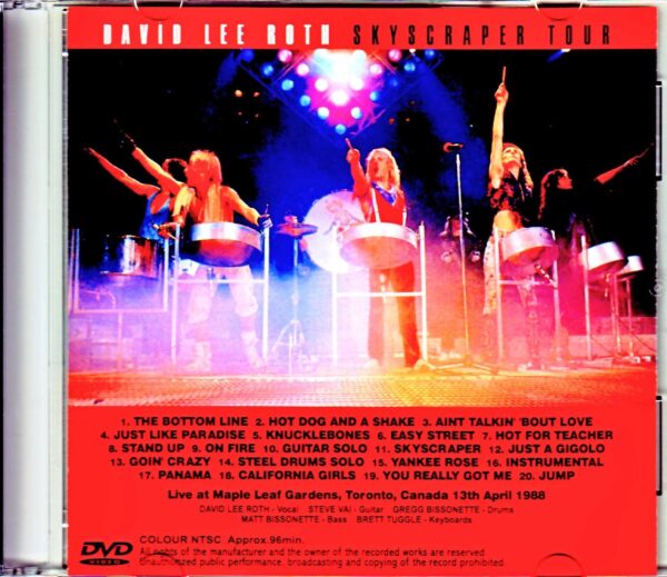 David Lee Roth/Canada 1988 - Image 2