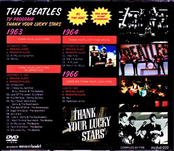 Beatles/TV Program Thank Your Lucky Stars 1963,1964 & 1966 - Image 2