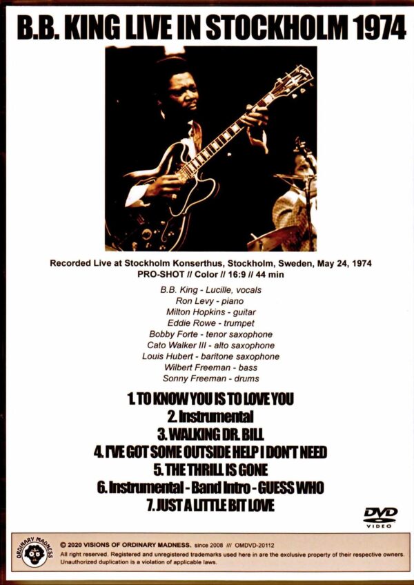 B.B.King/Sweden 1974 - Image 2