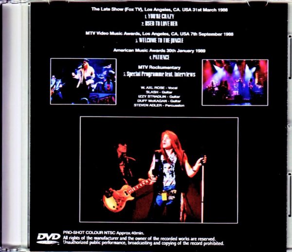 Guns N' Roses/TV performance collection On TV 1988-1989 - Image 2