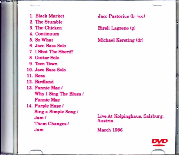 Jaco Pastorius Group/Austria 1986 - Image 2
