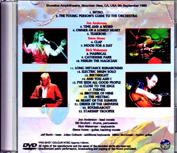 Anderson Bruford Wakeman Howe/Jesus Music Night Japanese Laser Disc Edition - Image 2