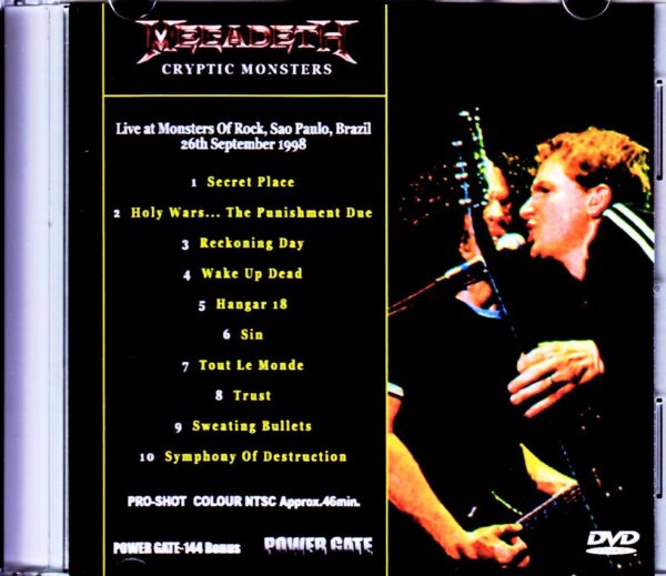 Megadeth//Brazil 1998 - Image 2