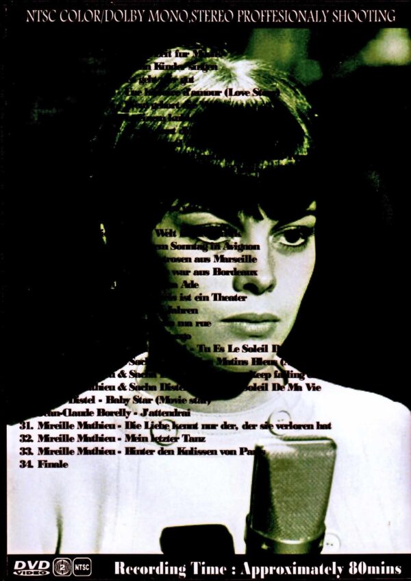 Mireille Mathieu/German TV station program/special video collection 1977 - Image 2