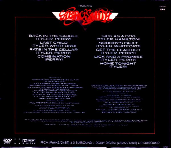 Aerosmith/Rocks Quadraphonic DVD-Audio Edition - Image 2