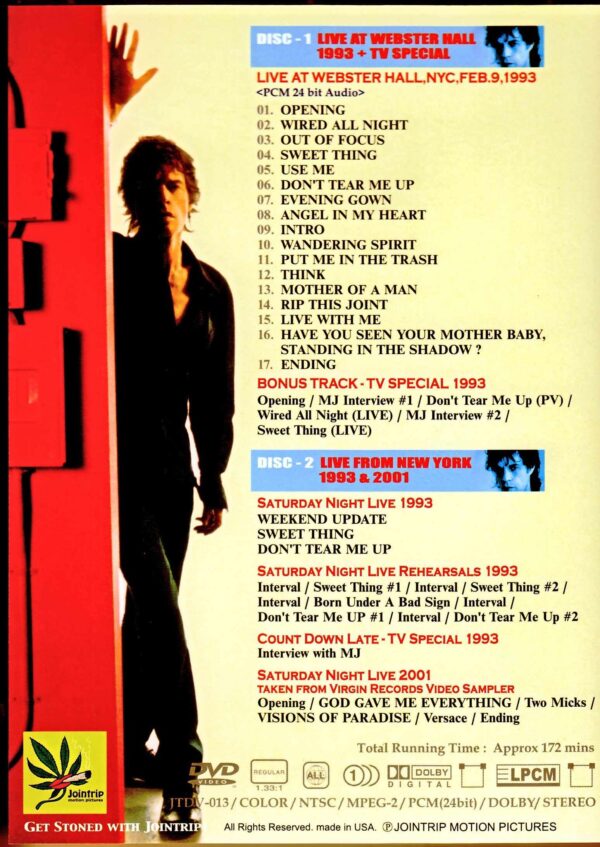Mick Jagger/Solo Performance New York Live Collection 1993, etc. - Image 2