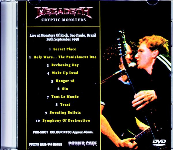 Megadeth/Brazil 1998 - Image 2