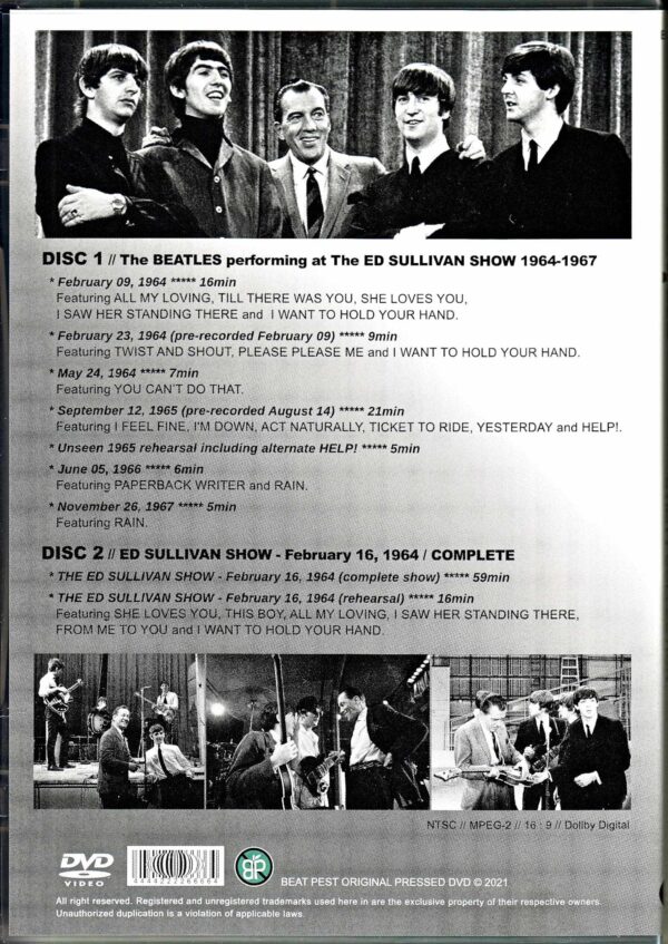 Beatles/All about the Ed Sullivan Show ED Sullivan Show Utility Collection - Image 2