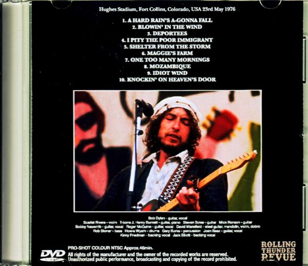 Bob Dylan/Hard Rain CO,USA 1976 Japanese TV Broadcast Edition - Image 2