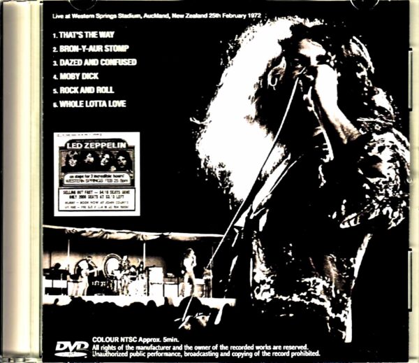 Led Zeppelin/New Zealand 1972 8mm Film - Image 2
