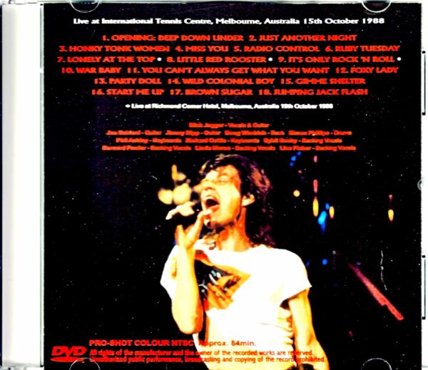 Mick Jagger/Australia 1988 TV Broadcast Edition - Image 2