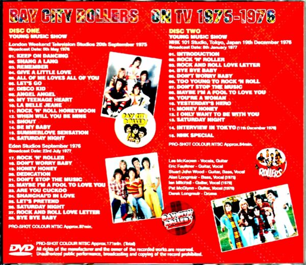 Bay City Rollers/On TV 1975-1976 Japanese Broadcast Edition - Image 2