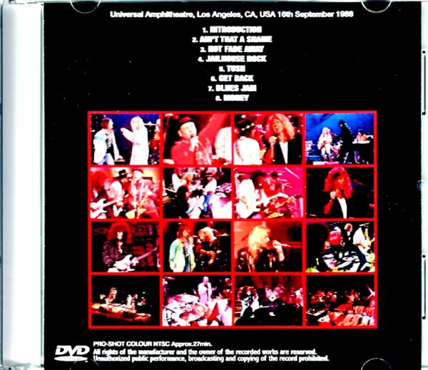 Bon Jovi, Whitesnake, Motley Crue, Cheap Trick/Miraculous collaboration CA, USA 1988 Soundcheck - Image 2