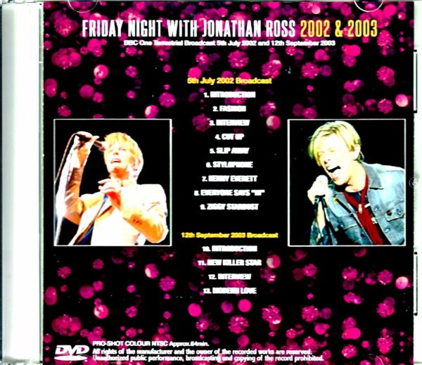 David Bowie/BBC TV 2002 & 2003 - Image 2