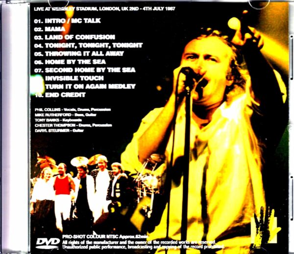 Genesis/London,UK 1987 Japanese Broadcast Edition - Image 2