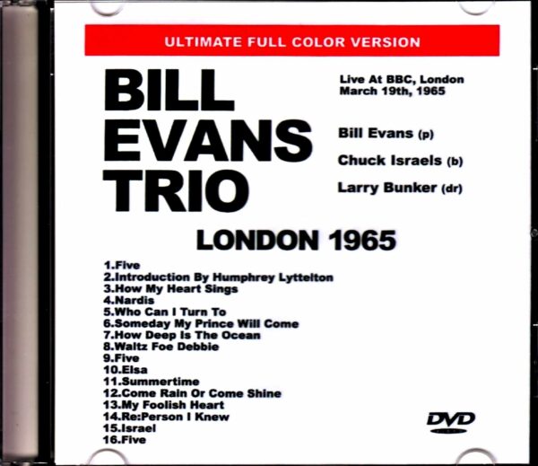 Bill Evans Trio/London,UK 1965 Full Color Version - Image 2