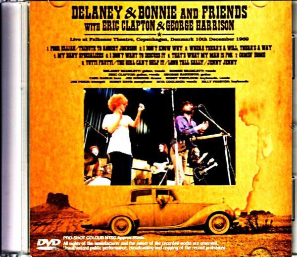 Delaney & Bonnie Eric Clapton,George Harrison/Denmark 1969 Full Color Version - Image 2