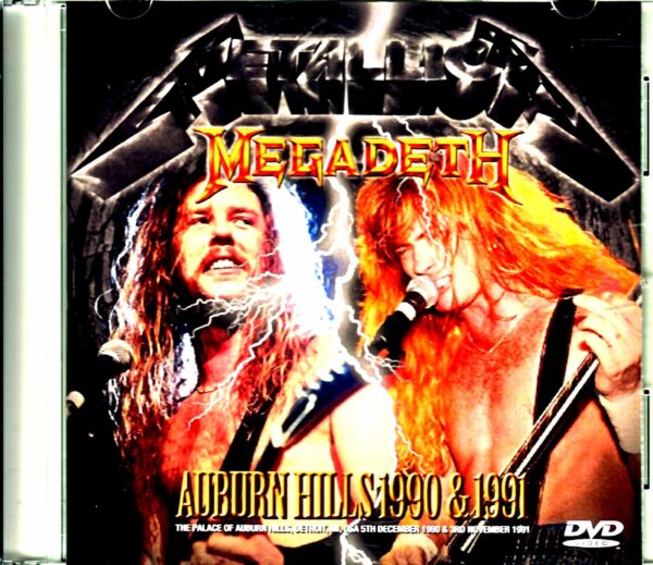 Metallica Megadeth Metallica Megadeth / Pro shot at the same venue MI,USA 1991 2Days
