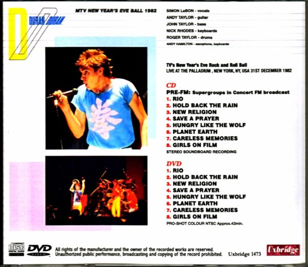 Duran Duran Duran/NY,USA 1982 V & S - Image 2