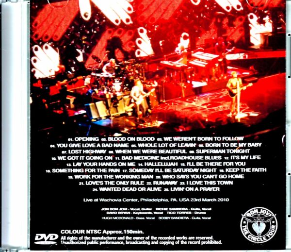 Bon Jovi Bon Jovi/PA,USA 2010 Complete - Image 2